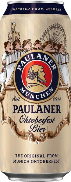 Пиво Paulaner Oktoberfest Bier светлое фильтрованное 6% 0.5л