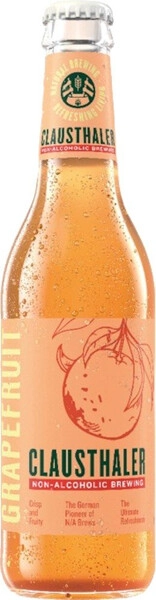 Пиво Clausthaler Grapefruit светлое фильтрованное 0% 0.33л