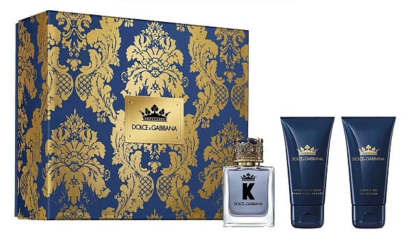 DOLCE&GABBANA Набор - Туалетная вода K 50 мл + бальзам после бритья 50 мл + гель для душа 50 мл