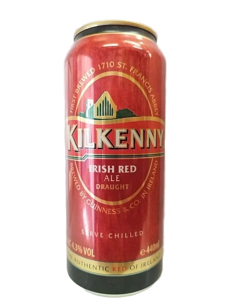 Пиво Kilkenny Irish Red Draught темное фильтрованное 4.3% 0.44л ж/б