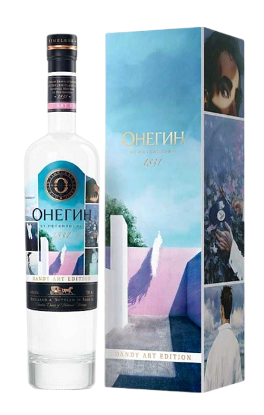Водка Онегин Dandy Art Edition 40% 0.7л в подарочной упаковке