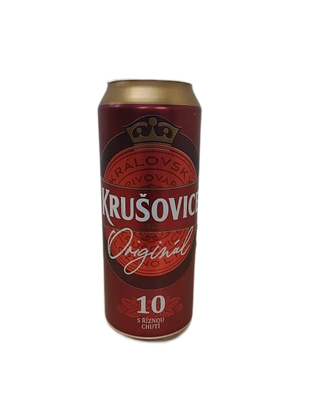 Krusovice Original 10 / "Крушовице Оригин 10" 4,2% 0,5л ж/б пиво светлое фильтрованное пастер.