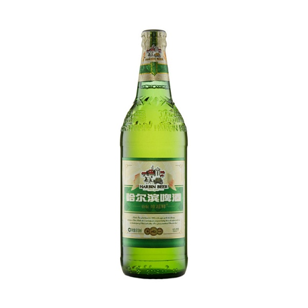 Пиво Harbin Light Beer светлое фильтрованное 3.6% 0.61л ст.