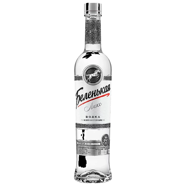 Водка Беленькая люкс 40% 1л