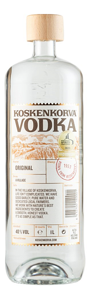 Водка Koskenkorva 40% 1L